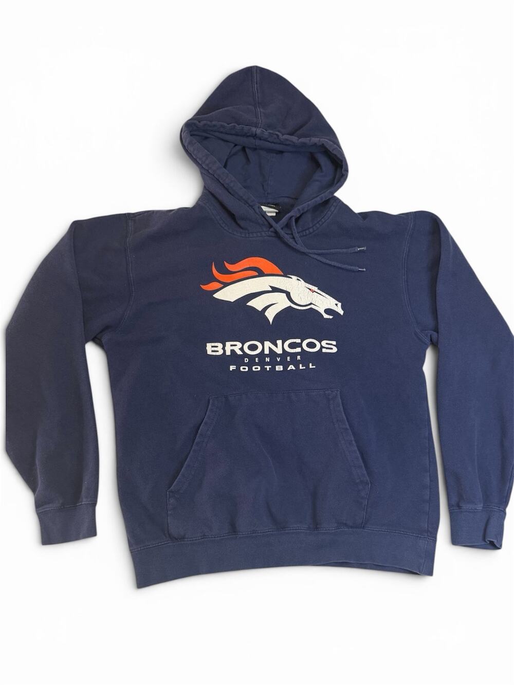 NFL Team Apparel Denver Broncos Pullover Hoodie